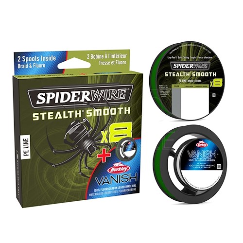 SpiderWire Stealth® Smooth 8 (+Fluorocarbon Leader)