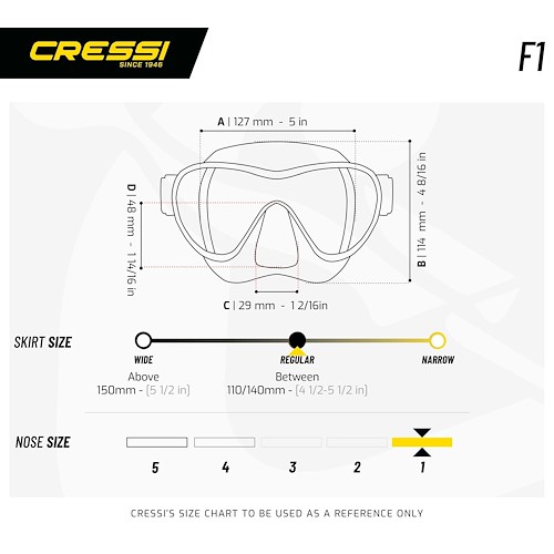 Cressi F1 Μάσκα Θαλάσσης