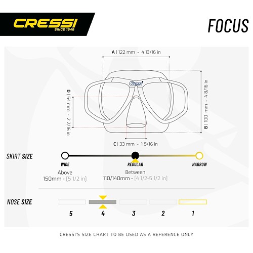 Cressi Focus Μάσκα Θαλάσσης