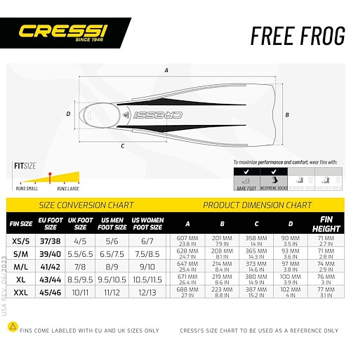 Cressi Free Frog Βατραχοπέδιλα