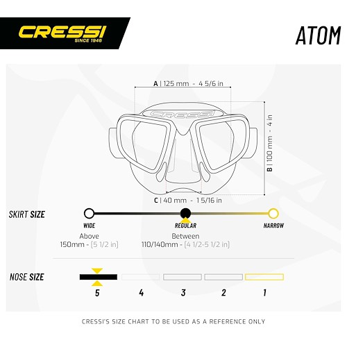 Cressi Atom Μάσκα Θαλάσσης